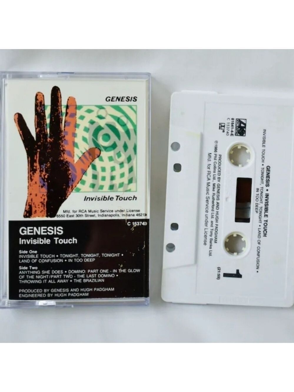 Genesis Invisible Touch 1986 Cassette Tape 1980s Pop Rock Cassette Tape